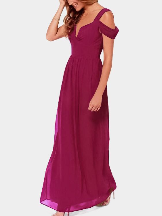 Ladies Burgundy Sexy Dresses