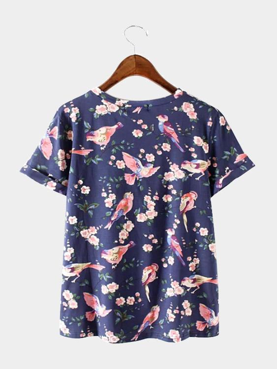 Womens Navy T-Shirts
