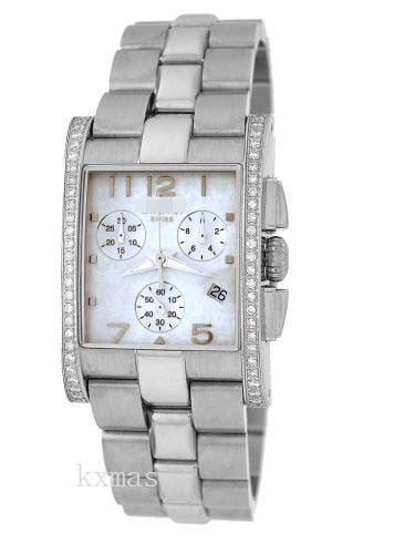 Custom Elegance Stainless Steel 22 mm Watch Band 9036DIA_WHT_K0015323