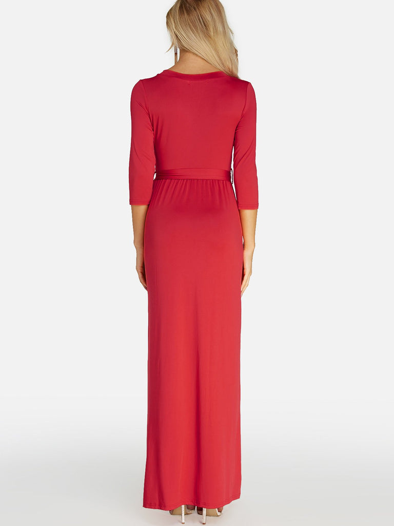 Womens Red Maxi Dresses