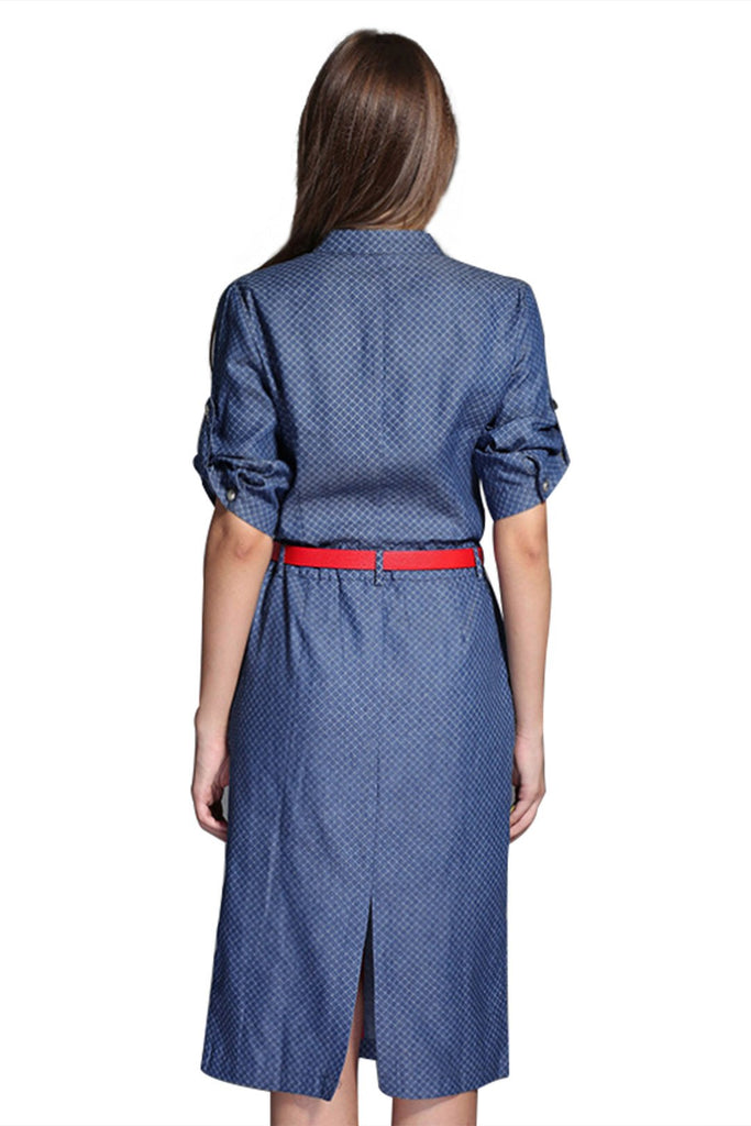 Womens Blue Shirt Dresses