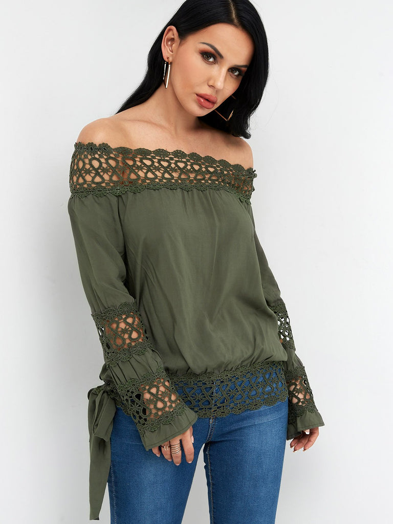 Ladies Army Green Blouses