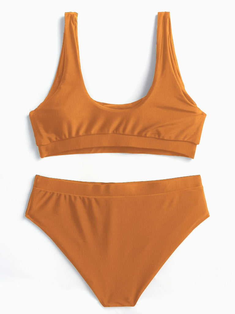 Womens Orange Bikinis