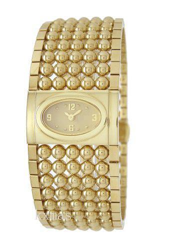 Wholesale Fancy Gold-Tone Stainless Steel 30 mm Watch Band 9091L_G_K0015303
