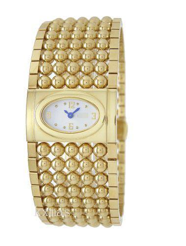 Wholesale Cool Gold-Tone Stainless Steel 30 mm Watch Bracelet 9091L_WHT_K0015302