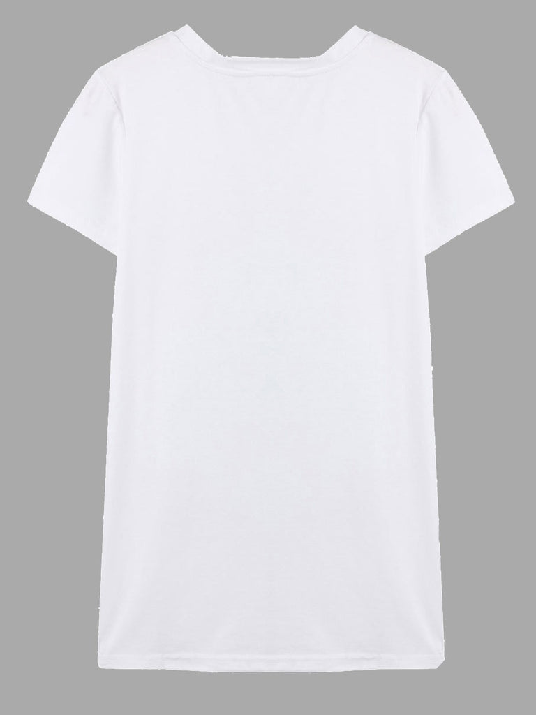Womens White T-Shirts
