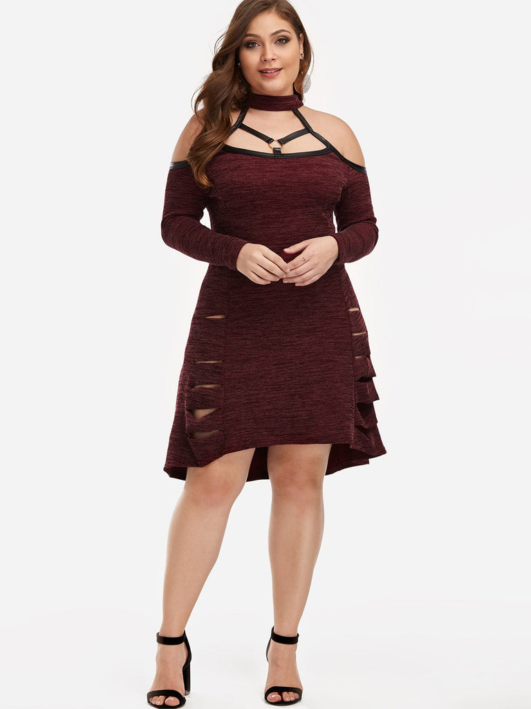 Womens Grey Plus Size Dresses