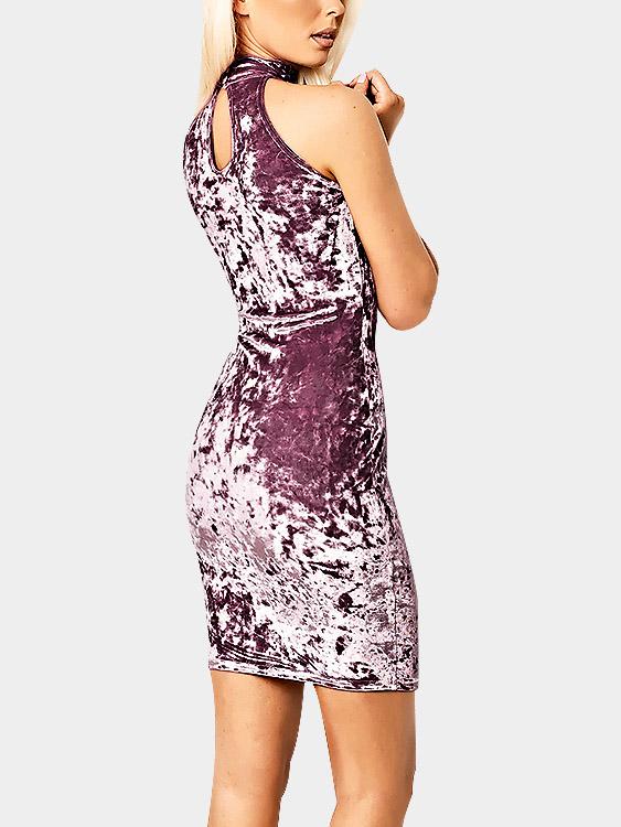 Womens Purple Mini Dresses