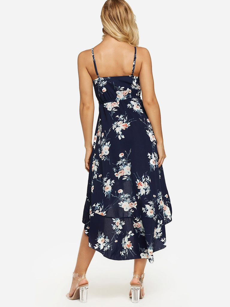Womens Navy Floral Dresses