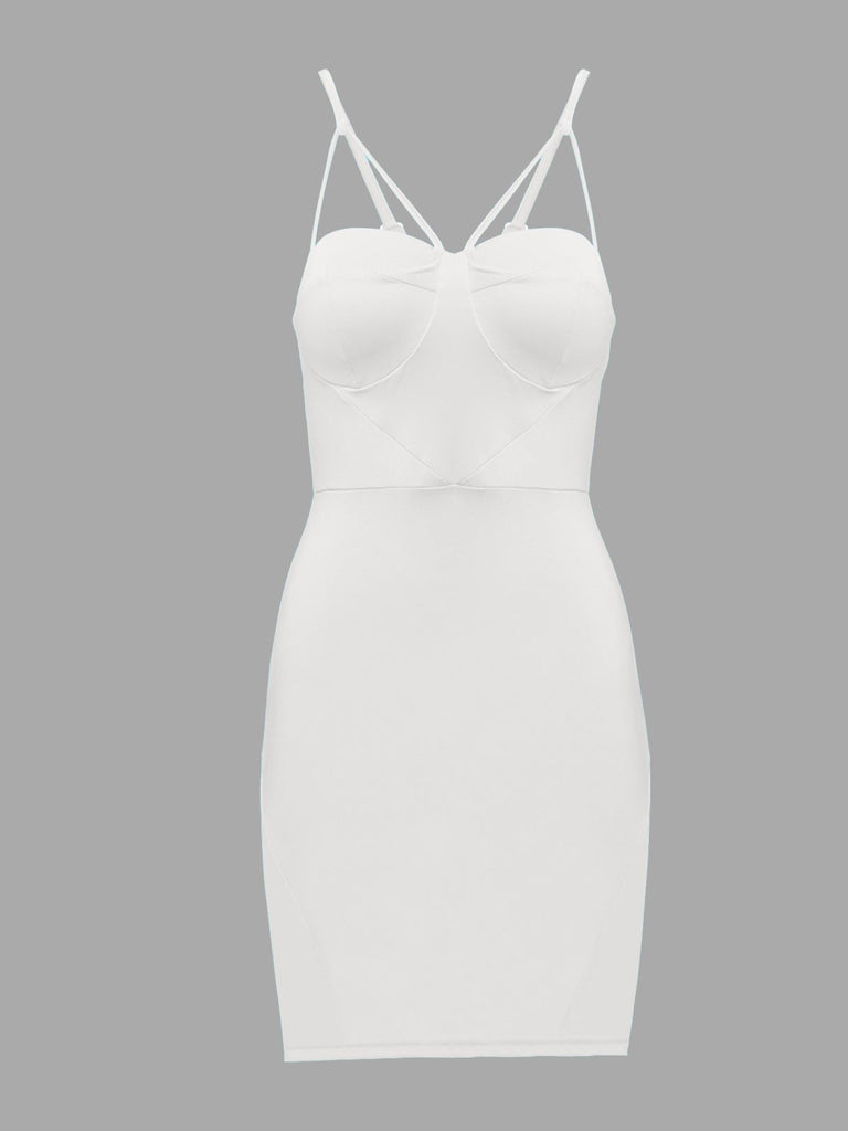 White Sleeveless Bodycon Dresses
