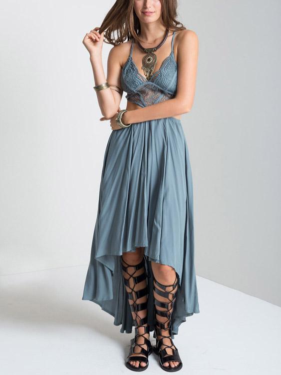 Ladies Sleeveless Maxi Dress