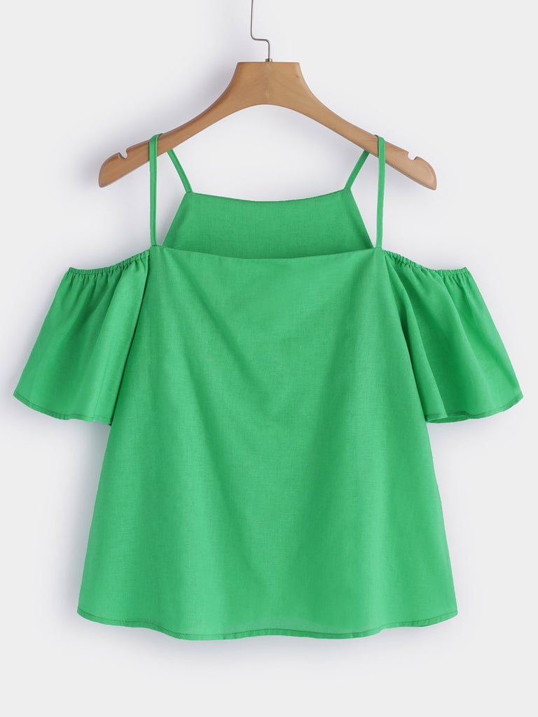Womens Green Plus Size Tops