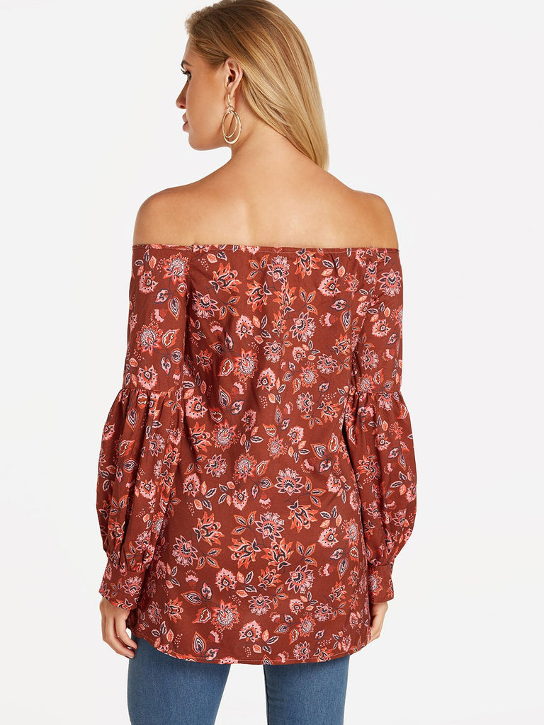 Womens Burgundy Blouses