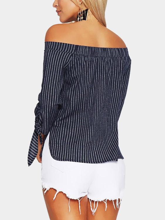 Womens Navy Blouses