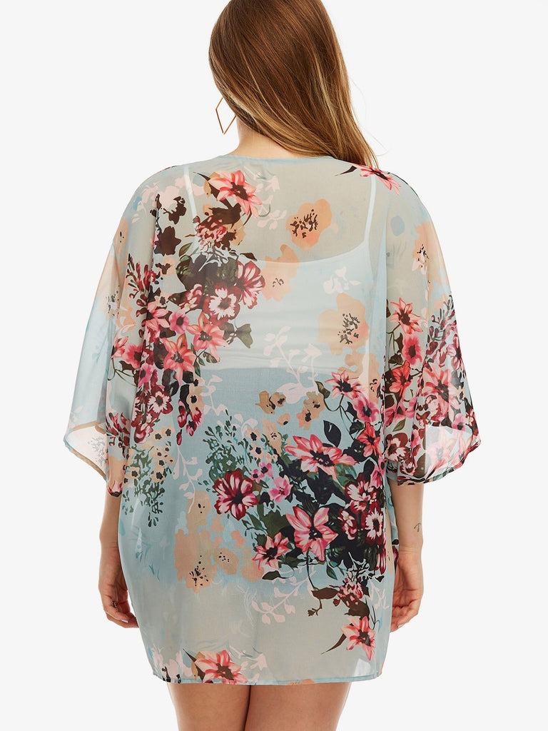 Womens Floral Plus Size Tops