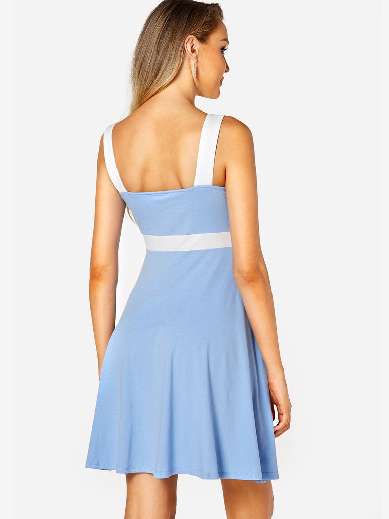 Womens Blue Mini Dresses