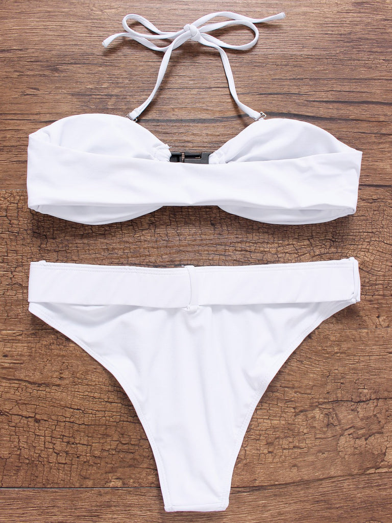 Womens White Bikinis