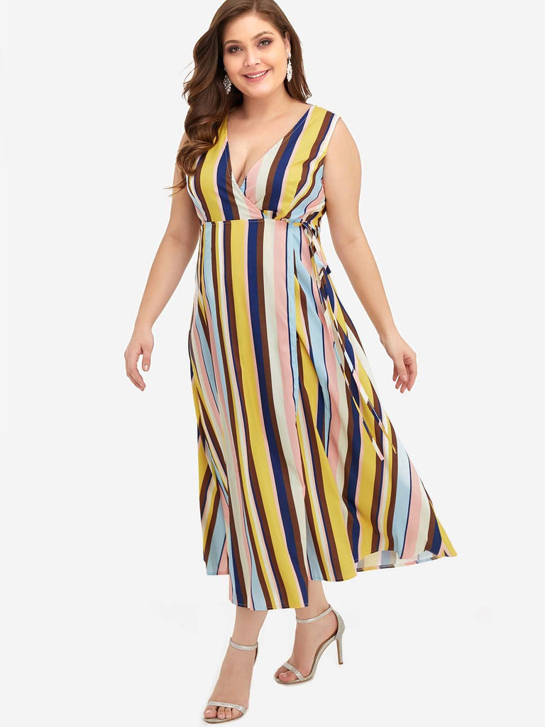 Womens Sleeveless Plus Size Maxi Dresses