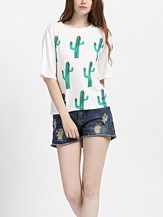 Ladies White T-Shirts