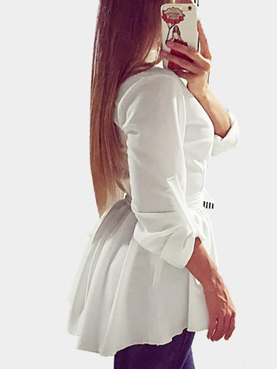 Womens White Shirt Dresses