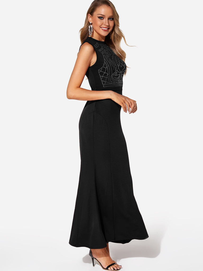 Ladies Black Maxi Dresses