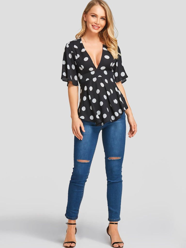 Womens Black Blouses