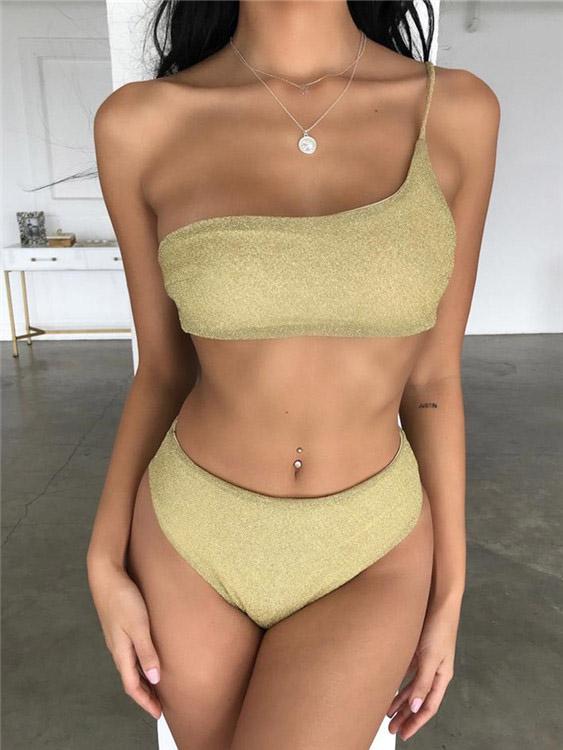 Womens Gold Bikinis