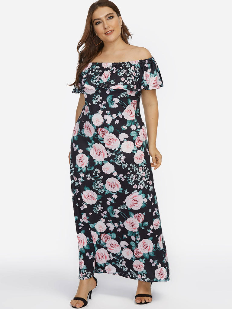 Ladies Multi Plus Size Dresses