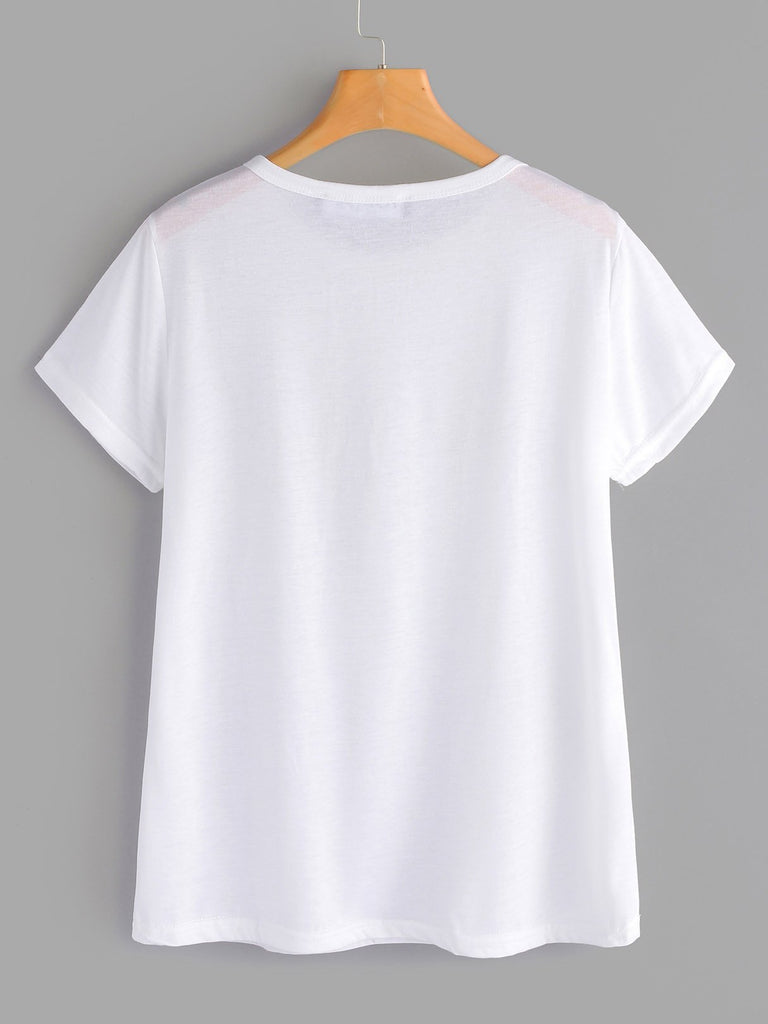 Womens White T-Shirts