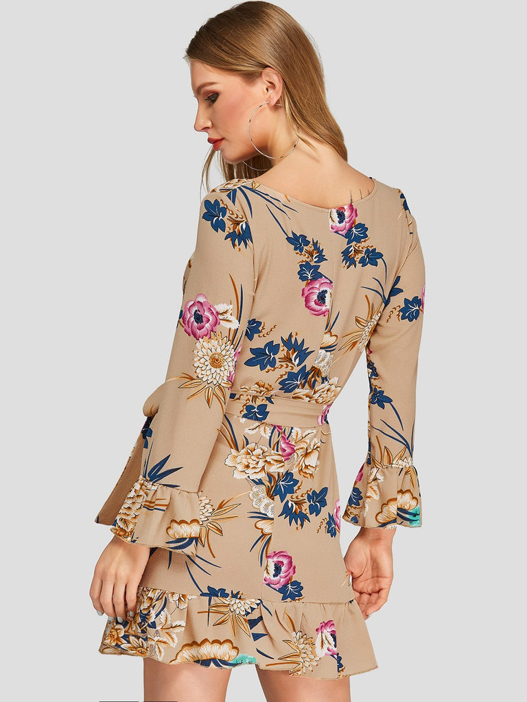 Halter Dress With Sleeves