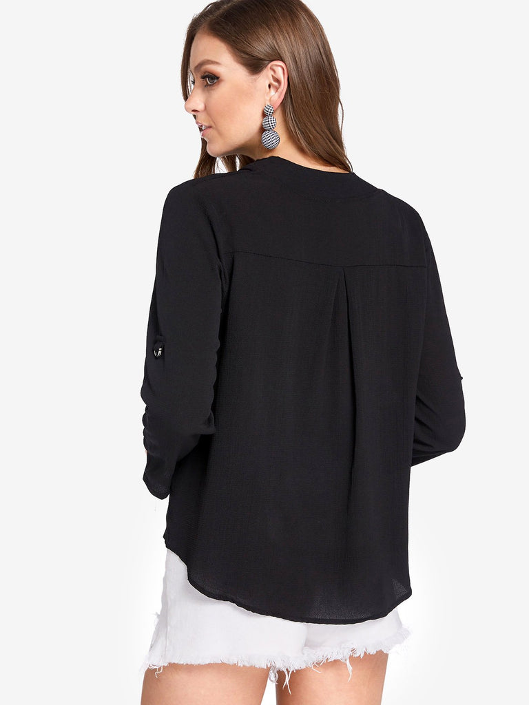 Ladies V-Neck Blouses