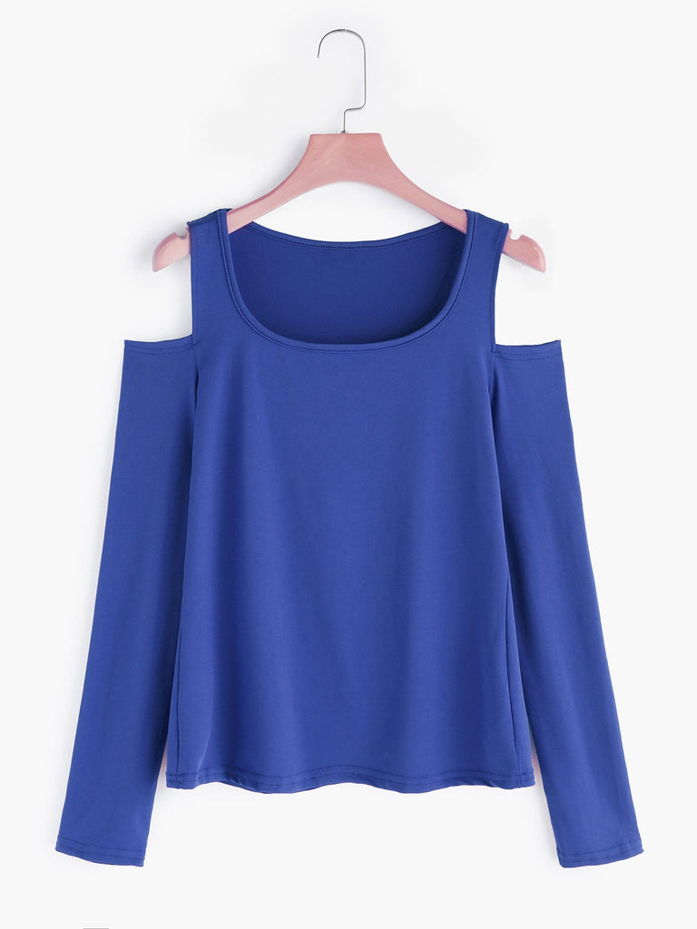 Cold Shoulder Long Sleeve Top