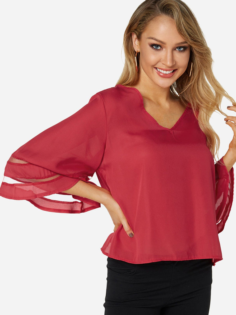 Ladies Red Blouses