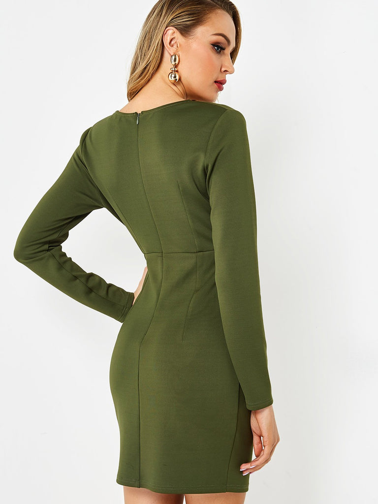 Womens Army Green Sexy Dresses
