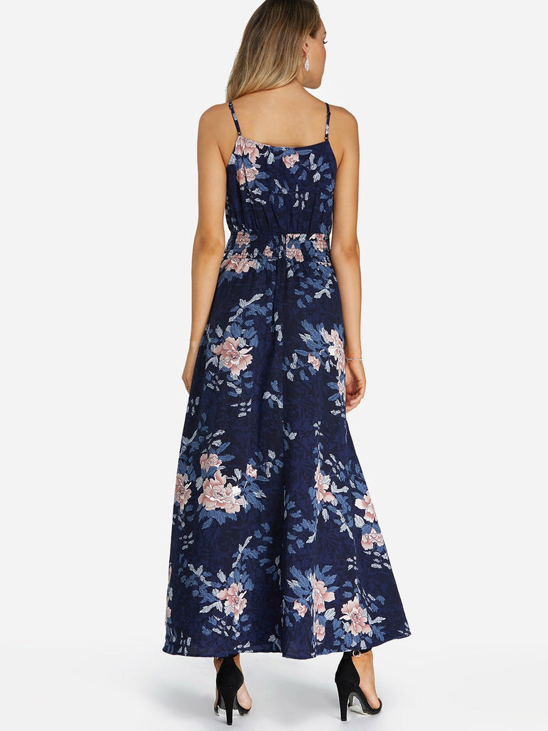 Womens Navy Floral Dresses