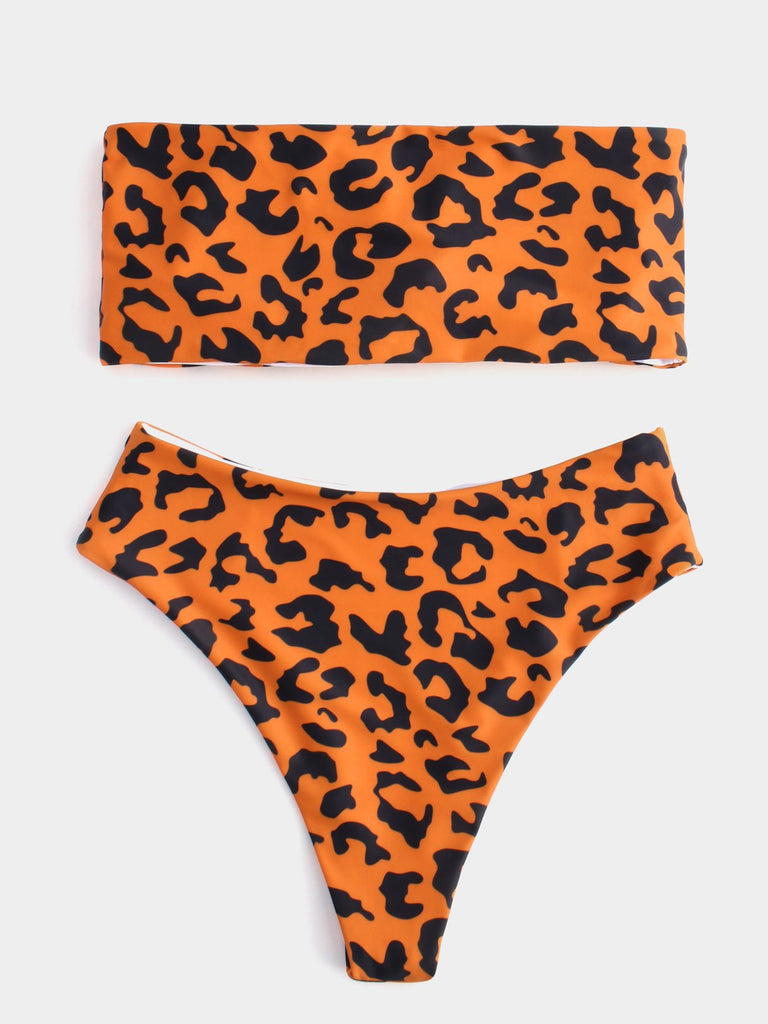 Womens Orange Bikinis