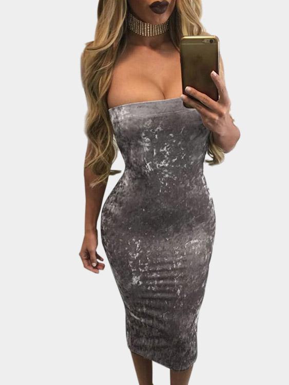 Ladies Burgundy Bodycon Dresses