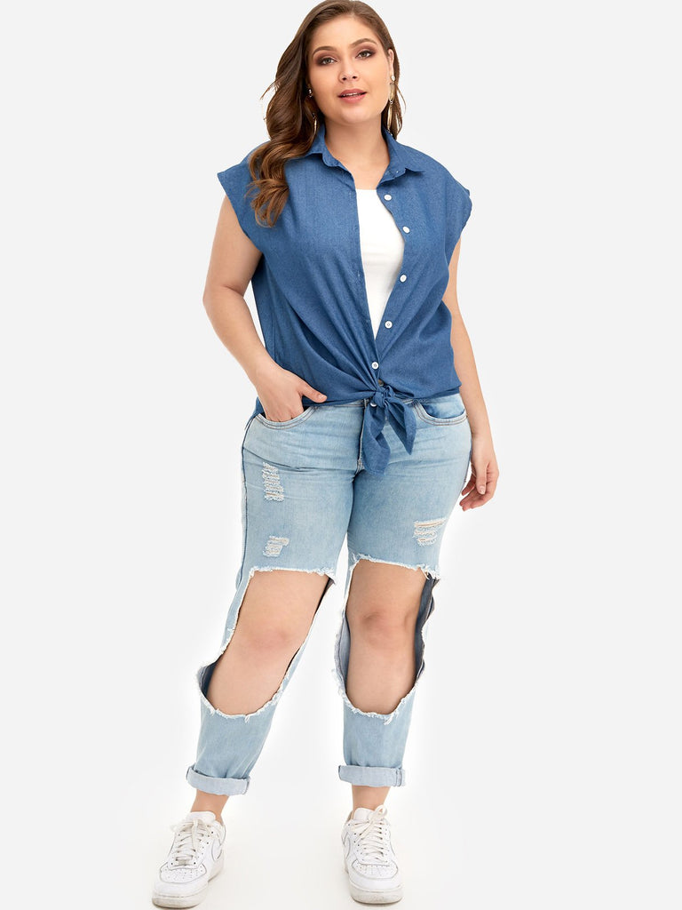Womens Short Sleeve Plus Size Tops