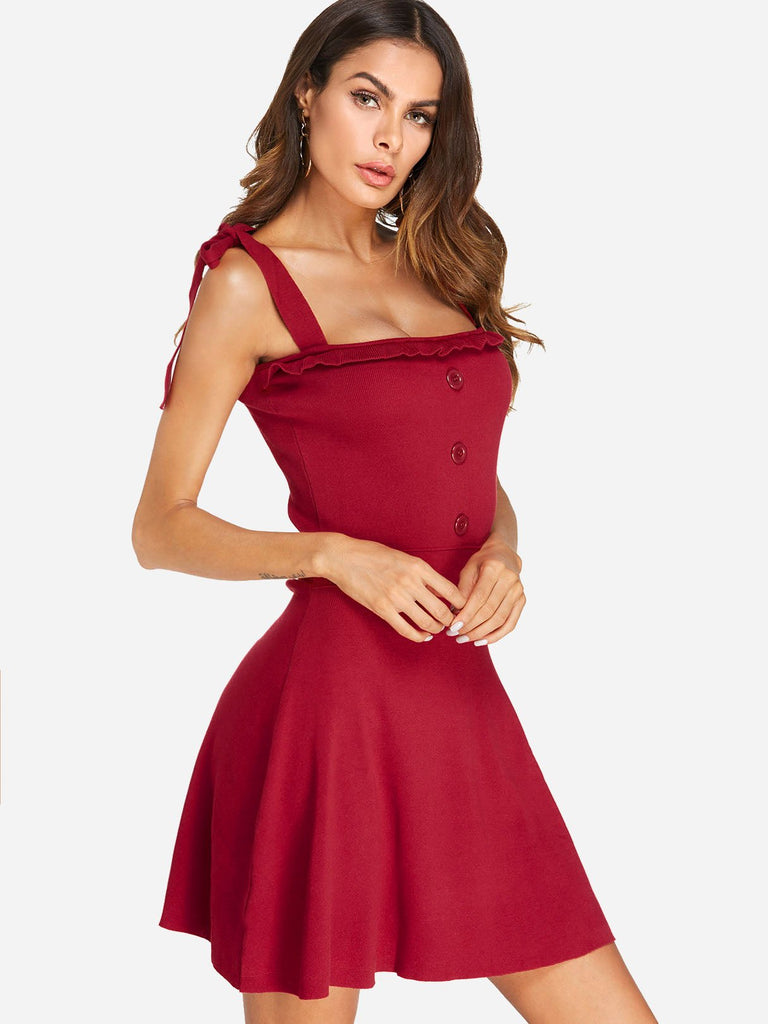 Ladies Red Mini Dresses
