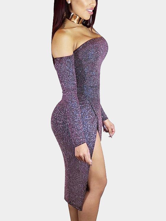 Womens Purple Sexy Dresses