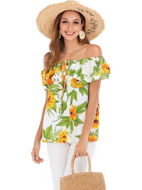 Ladies Short Sleeve Blouses