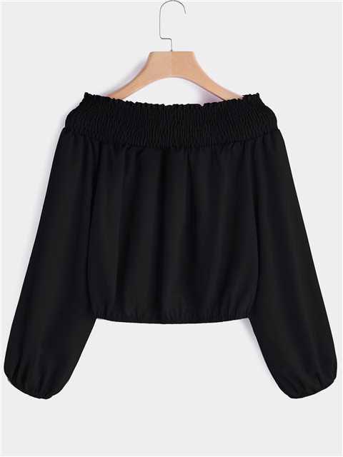 Womens Black Blouses