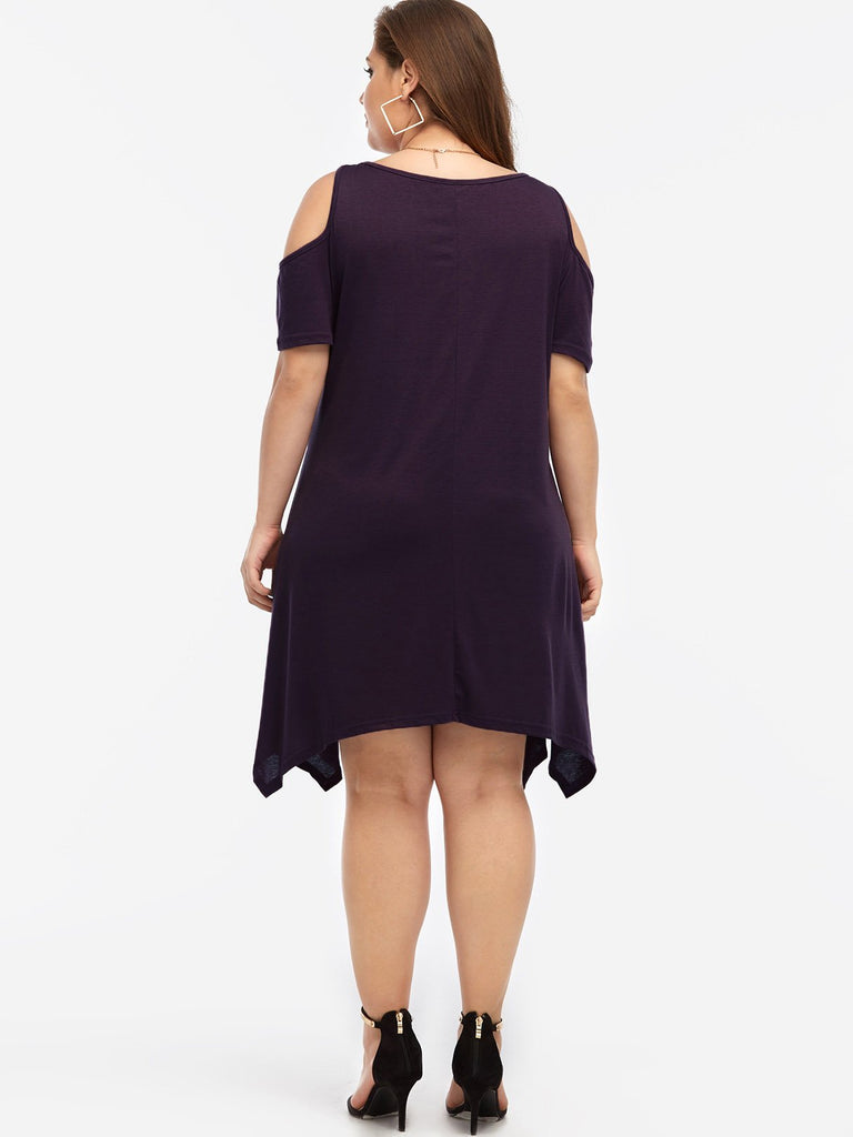 Womens Purple Plus Size Dresses