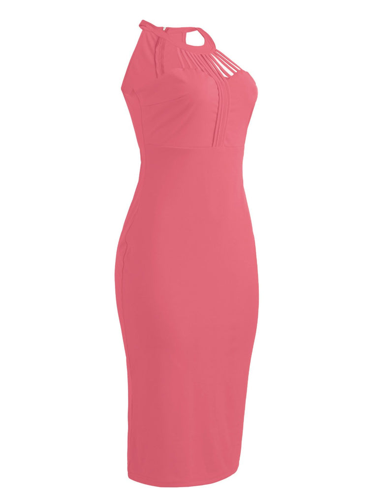 Ladies Pink Midi Dresses