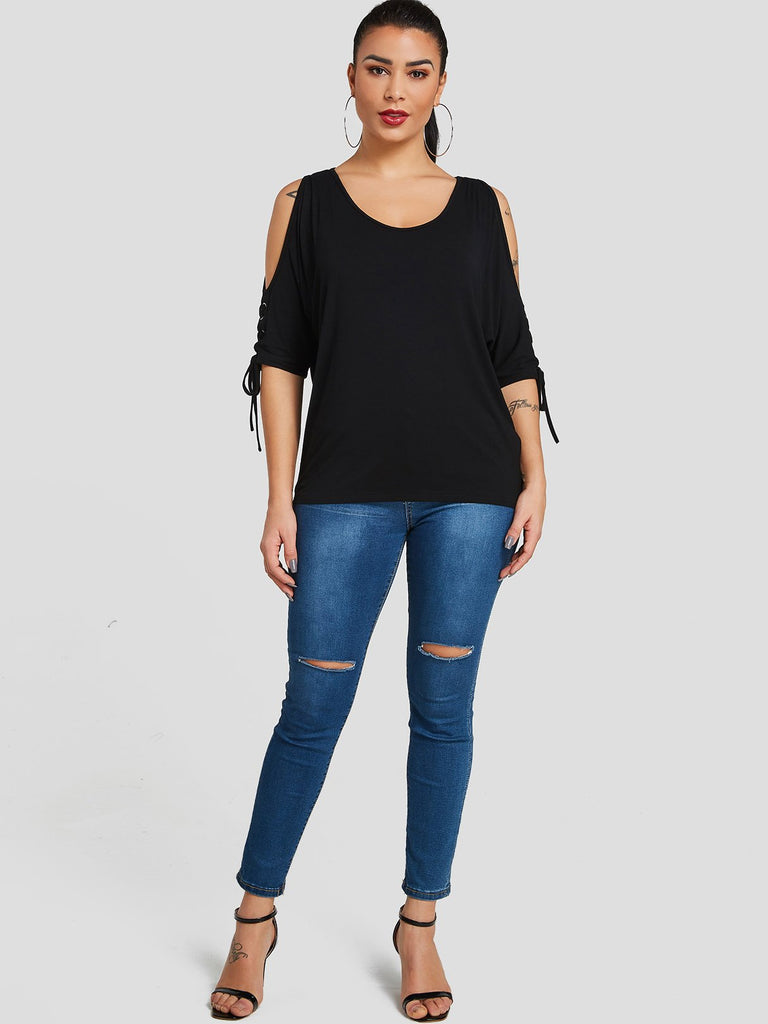 Womens Black T-Shirts