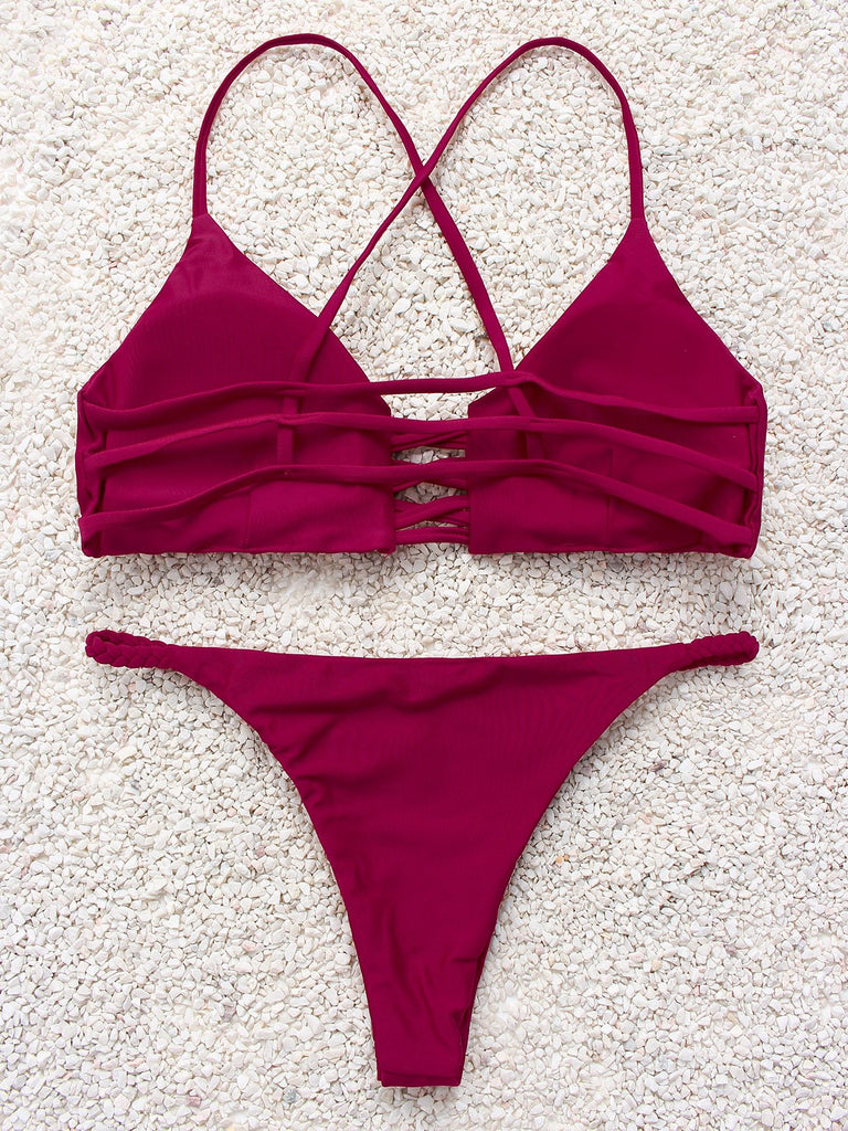Ladies Red Bikinis
