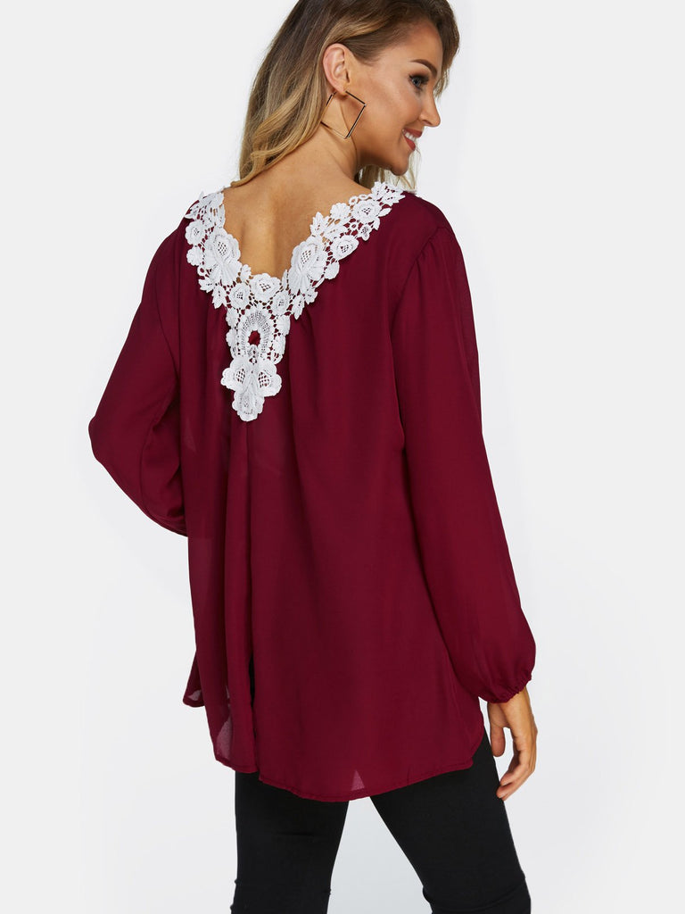 Womens Burgundy T-Shirts