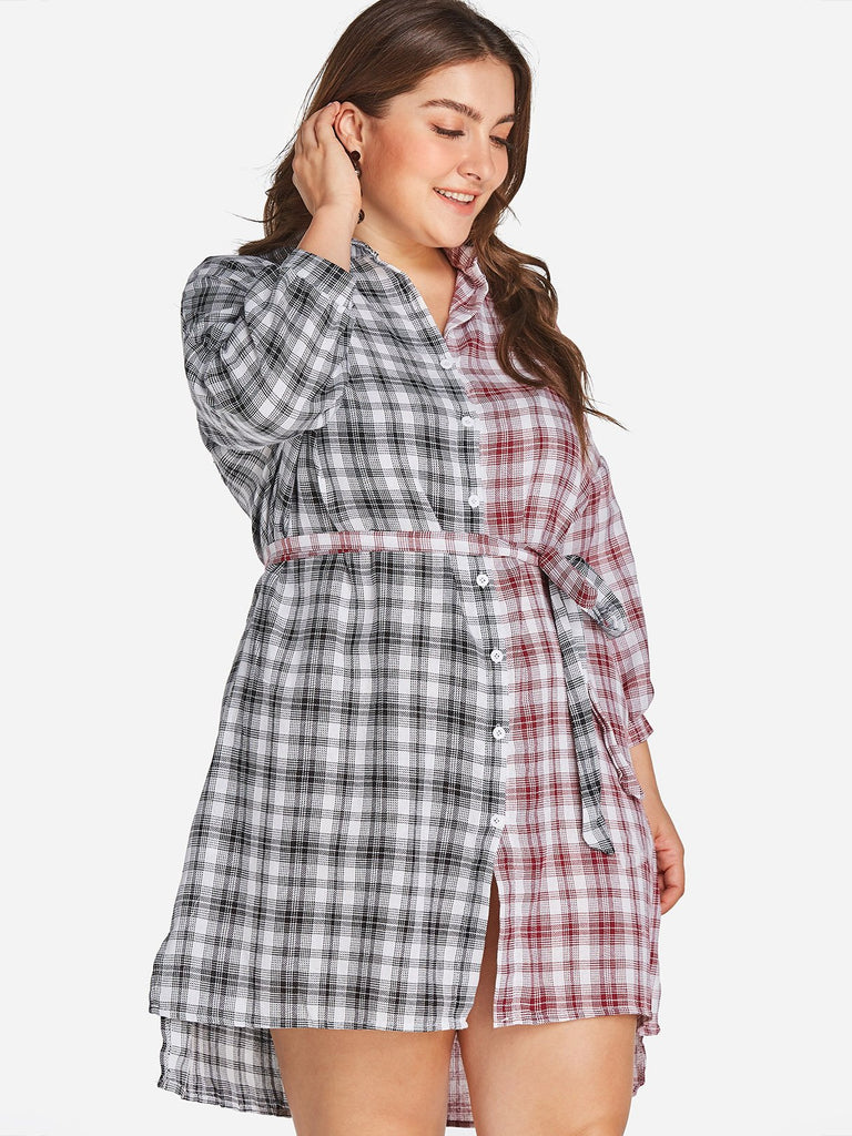 Ladies Long Sleeve Plus Size Dress