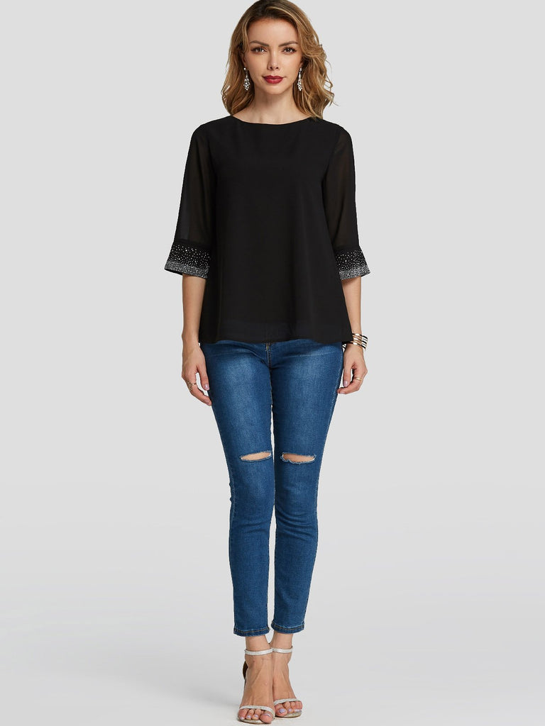 Womens Black T-Shirts