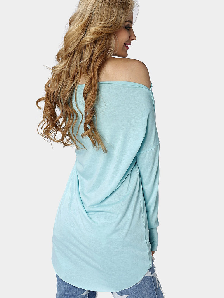 Womens Blue T-Shirts